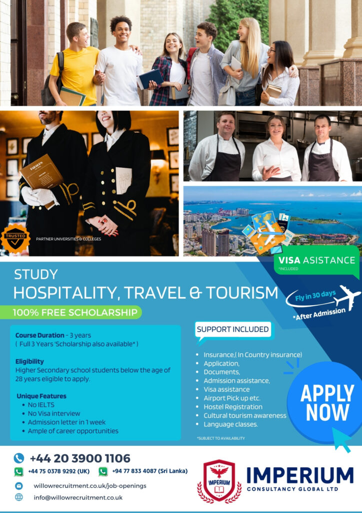 Study Hospitality, Travel and Tourism